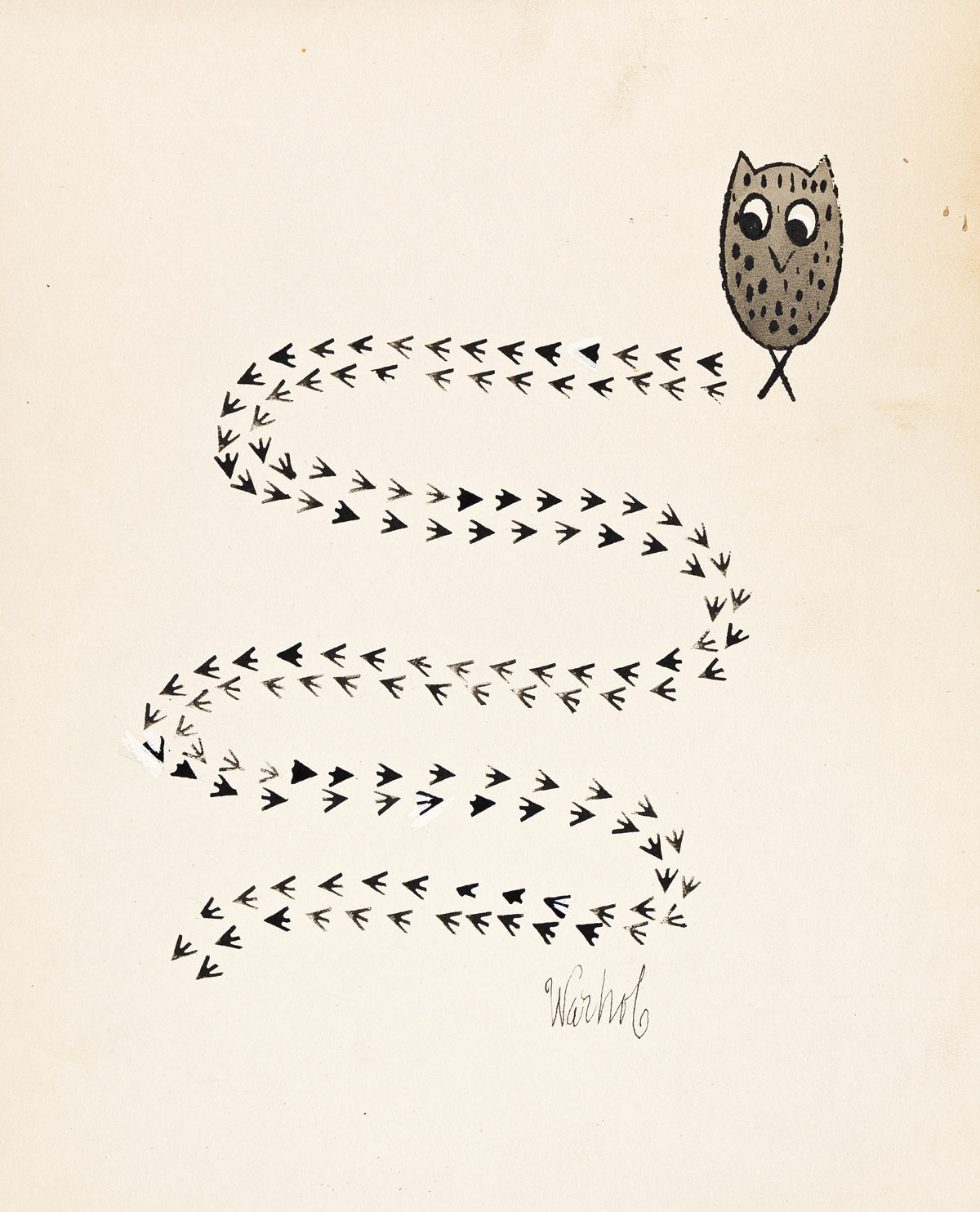 ANDY WARHOL Owl.